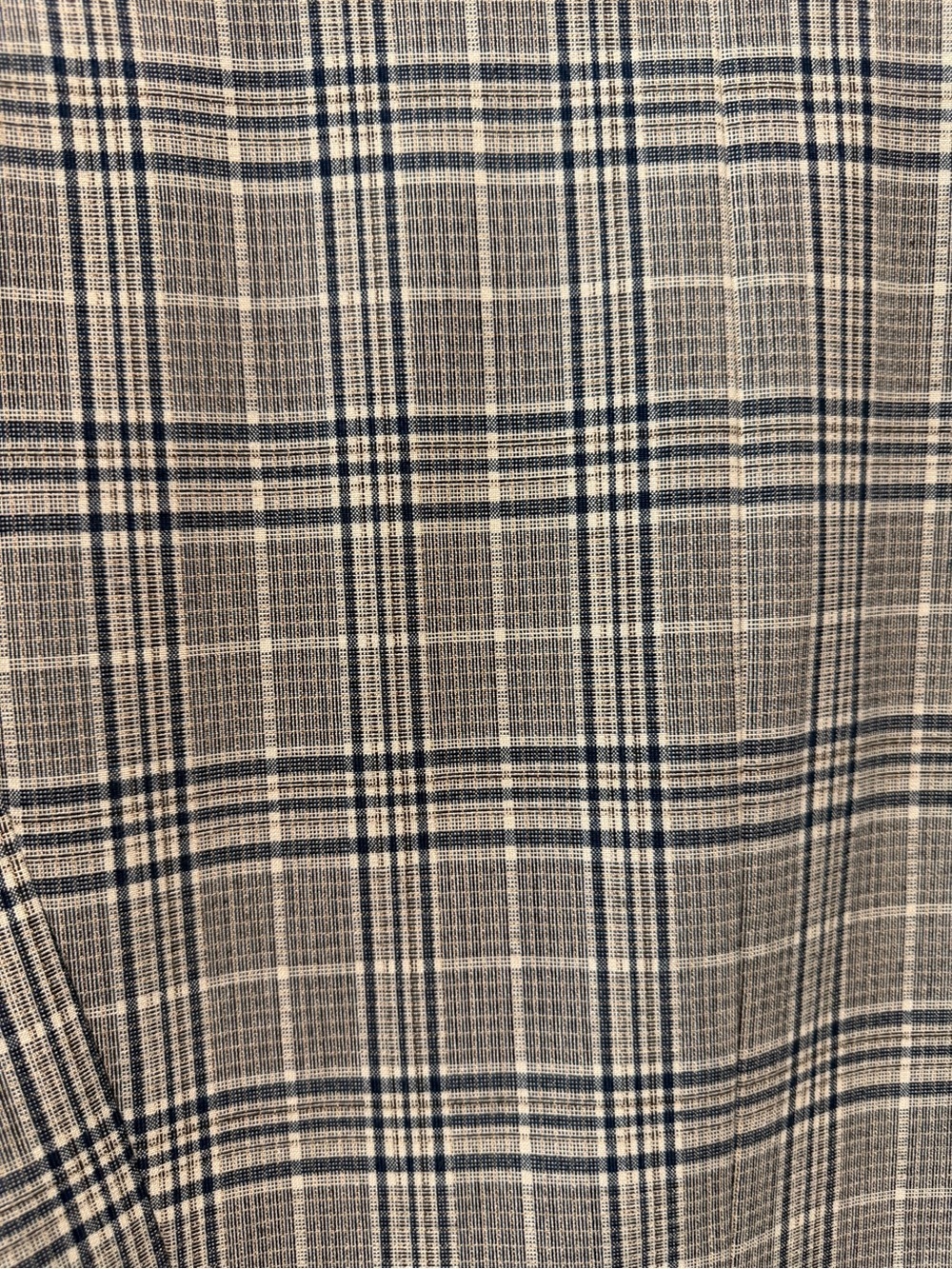 Preston & York Navy and Gray Plaid Double-Breasted Blazer - Picture 5 of 5